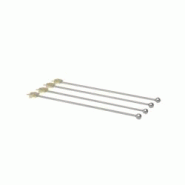 Aulica Lot De 4 Melangeurs Licorne Dore - inox 116001 Aulica Lot De 4 Melangeurs Licorne Dore - inox 116001