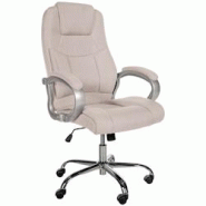 CLP Fauteuil de bureau XL Apoll Tissu Crème - beige textile 191690604 CLP Fauteuil de bureau XL Apoll Tissu Crème - beige textile 191690604