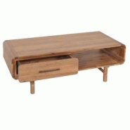 Décoshop26 - Table basse table d'appoint deux étagères et un tiroir en bois d'acacia couleur teck 44x125x60 cm 04_0008453 - 3000262570515 Décoshop26 - Table basse table d'appoint deux étagères et un tiroir en bois d'acacia couleur teck 44x125x60 cm 04_0008453 - 3000262570515