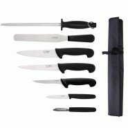 Ensemble de couteaux pour débutants avec couteau de cuisinier 200mm | Hygiplas - F222