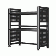 Étagère à micro-ondes extensible à trois niveaux Joybos - noir JOB170 Étagère à micro-ondes extensible à trois niveaux Joybos - noir JOB170