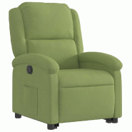 Fauteuil inclinable Vert clair Velours Modèle Nerdelora - 8721012167919