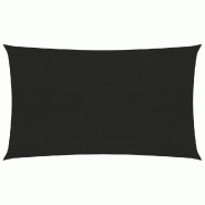 Helloshop26 - Voile toile d'ombrage parasol 160 g/m² 2 x 5 m PEHD noir 02_0009192 - noir 3000492147761