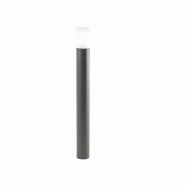 Lampo - Borne de jardin avec ampoule E27 IP54 H 90 cm, métal peint, verre satiné, borne d'extérieur - Perenz - Gris foncé - gris 8358 A Lampo - Borne de jardin avec ampoule E27 IP54 H 90 cm, métal peint, verre satiné, borne d'extérieur - Perenz - Gris foncé - gris 8358 A