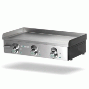 Plancha électrique NOVO-SNACK lisse en ACIER rectifié - L800 | Mainho - NSEM80N