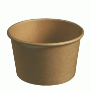 Pot carton kraft 280ml Ø9,5x 6,1cm - par 1000