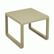 Proloisirs Table Basse Tonio 80X80 cm Fixe Alu Sauge - beige aluminium BM2526