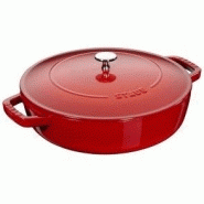 Sauteuse avec chistera drop-structure staub en fonte ø24 cm