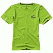T-shirt bio manches courtes pour femme Kawartha - col V - coton biologique ringspun 200g/m² T-shirt bio manches courtes pour femme Kawartha - col V - coton biologique ringspun 200g/m²
