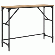 VidaXL Table console Chêne artisanal 100 x 32 x 75 cm Modèle Lumière - 882206