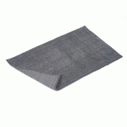 AQA Design Tapis de bain 100 % polyester BOBBY stone L.70 P.140 H.1 MP05473 - gris polyester MP05473
