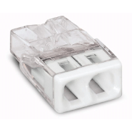 Borne pour boîtes de dérivation compact avec boîtier transparent 2 conducteurs boîte de 100 - WAGO - 2273-202 - 590151 Borne pour boîtes de dérivation compact avec boîtier transparent 2 conducteurs boîte de 100 - WAGO - 2273-202 - 590151