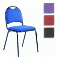 Chaise à revêtement tissu bleu