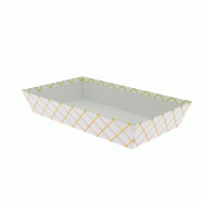 Corbeille carton rectangle Baroque 26x20 - Corbeille carton rectangle Baroque 26x20 -