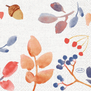 DUNI - Serviette ouate 24x24cm 3 plis Autumn Gradient 20x50 = 1000 pièces - blanc papier 211510