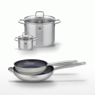 Ensemble de 2 poêles céramiques 28/32 cm Elo Profi Therm Platinum et 2 faitouts 16/26 cm - gris inox 3176239953077