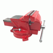 Etau d'ingénieur à base pivotante ouverture 150 mm, machoires 130 mm - 7,5 kg - 511250 - Beast - gris 5907698012719