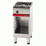Fourneau à gaz 1 feux vifs 5 kw sUR baie libre - 400x650x900 mm - PCMG 410 UR