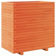 Helloshop26 - Jardinière bac lit surélevé plantes fleurs terrasse jardin cire 70 x 40 x 72,5 cm bois de pin massif marron 02_0038487 - 3000217696321