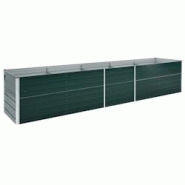 Helloshop26 - Jardinière lit surélevé plantes fleurs jardin acier galvanisé 400 x 80 x 45 cm vert 02_0001118 - 3000074771537 Helloshop26 - Jardinière lit surélevé plantes fleurs jardin acier galvanisé 400 x 80 x 45 cm vert 02_0001118 - 3000074771537
