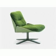 Fauteuil Rei coque bois laqué Prostoria avec base pivotante Fauteuil Rei coque bois laqué Prostoria avec base pivotante