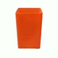 PLAST'UP ROTOMOULAGE Pot de fleur carré suerte 109l - ORANGE - orange plastique 0750122554560