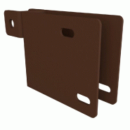 Platine de fixation Pied/Montant H115 pour rack simple - rouille MAOX