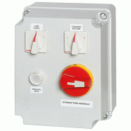 Régulateur de vitesse avec électro à 2 vitesses, 400 V, max 1,50 kW, avec interrupteur l'éclairage 245x170x200 mm - VIRTUS - 0615402531047