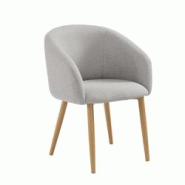 SalesFever Fauteuil | Ensemble de 2 | Revêtement en tissu structuré | Pieds de chaise en métal aspect chêne | L 64,5 x P 58 x H 84 cm |Taupe–Nat SalesFever Fauteuil | Ensemble de 2 | Revêtement en tissu structuré | Pieds de chaise en métal aspect chêne | L 64,5 x P 58 x H 84 cm |Taupe–Nat