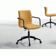 Lot de 2 sièges de réunion Star de MIDJ - piètement giratoire à roulettes - assise tissu - réglable en hauteur - grand choix de revêtements Lot de 2 sièges de réunion Star de MIDJ - piètement giratoire à roulettes - assise tissu - réglable en hauteur - grand choix de revêtements