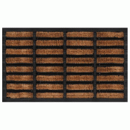Tapis coco avec caoutchouc - Paillasson 40x60 cm - 155665
