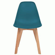 VidaXL Chaises à manger lot de 6 Turquoise Plastique Modèle Talisman - 244782