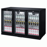 Arrière-bar réfrigéré 3 portes battantes 320L - noir LG-320H Arrière-bar réfrigéré 3 portes battantes 320L - noir LG-320H