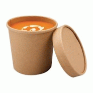 Bols à soupe kraft micro-ondables recyclables - Colpac 350ml (lot de 500) - VEFA369 Bols à soupe kraft micro-ondables recyclables - Colpac 350ml (lot de 500) - VEFA369