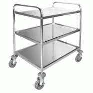 Chariot de Service Détachable 3 Plateaux Lacor - gris acier 66349 Chariot de Service Détachable 3 Plateaux Lacor - gris acier 66349