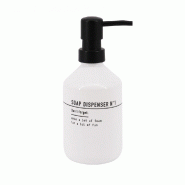 Distributeur de savon céramique garret, blanc/noir