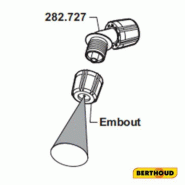 Embout Buse Turbot 12/10 Berthoud - Haute Qualité pour Systèmes de Pulvérisation (SANS LE SUPPORT 282.727)