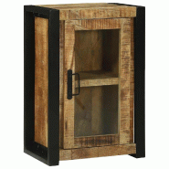 Helloshop26 - Armoire de salle de bain moderne rectangulaire 40 x 30 x 60 cm avec étagère design contemporain en bois de mangue 02_0057667 - 3000240
