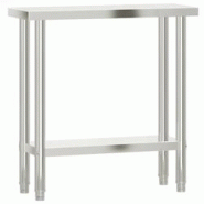 Helloshop26 - Table de travail de cuisine professionnelle 82,5 x 30 x 85 cm acier inoxydable 02_0045406 - 3000220662214 Helloshop26 - Table de travail de cuisine professionnelle 82,5 x 30 x 85 cm acier inoxydable 02_0045406 - 3000220662214