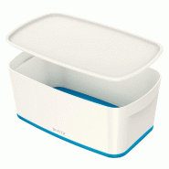 LEITZ Boîte de rangement My Box, 5 litres, blanc / bleu - bleu plastique 52291036
