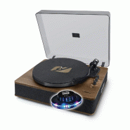 Pickering Platine vinyle Muse MT-107 BTO, 33/45 Trs, Enceintes Stéréo 10W - Bluetooth, USB lecture/encodage, Finition Noir/bois, Ovni LED - 36666380