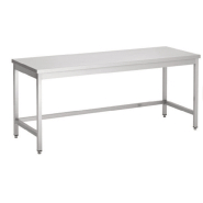 Table centrale sans tablette inférieure Inox AISI 430 FABRINOX (Longueur : 1700 , Profondeur : 600) - Longueur:1700,Profondeur:600_0