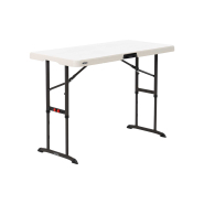 Table pliante ultra-résistante et légère - polypro 1,22m réglable en hauteur