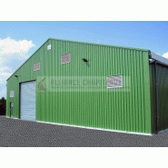Tente de stockage fermée / structure fixe / couverture multi-éléments en polyester