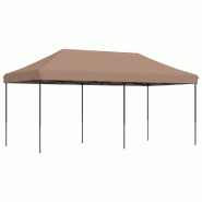 VidaXL Tente de réception pliable escamotable marron 580x292x315 cm Modèle AbriMotion 299 - marron 4004940