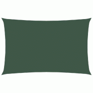 VidaXL Voile de parasol tissu oxford rectangulaire 2,5x5 m vert foncé Modèle Jardin Psi - vert 135484