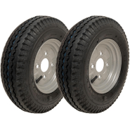 4.80/4.00-8 roues haute vitesse légales 338kgs, 400 8 6ply 100mm PCD - set of 2 4.80/4.00-8 roues haute vitesse légales 338kgs, 400 8 6ply 100mm PCD - set of 2