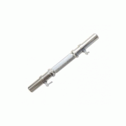 Barre d'haltère courte prise moletée avec colliers de serrage 375 x 30 mm Barre d'haltère courte prise moletée avec colliers de serrage 375 x 30 mm
