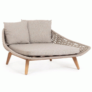 Daybed Tamires beige 136,5 x 161 x 79 cm