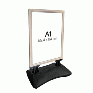 Edimeta Panneau CadroClic 4 Ressorts A1 + Base Lestable aspect Bois - beige aluminium 215323NH